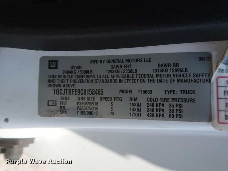 image for item GS9886 2012 Chevrolet Colorado  Ext. Cab pickup truck