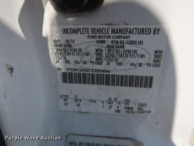 image for item GS9888 2012 Ford F250 Super Duty XL  utility bed pickup truck