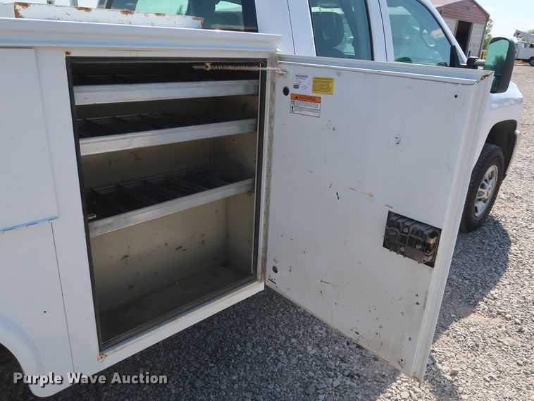 image for item GS9889 2013 Chevrolet Silverado 2500HD  Ext. Cab utility bed pickup truck