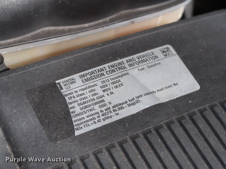 image for item GS9890 2013 Chevrolet Silverado 2500HD  Ext. Cab utility bed pickup truck