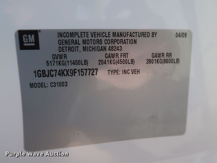 image for item GS9891 2009 Chevrolet Silverado 3500HD  utility bed pickup truck