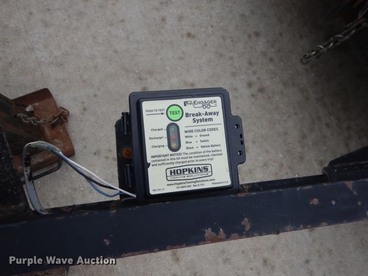 image for item GW9806 2014 Belshe WB1 tilt deck utility trailer