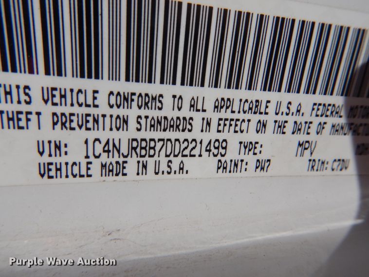 image for item GW9824 2013 Jeep Patriot  SUV