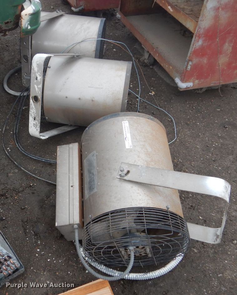 image for item GW9847 (3) high voltage forced air heaters