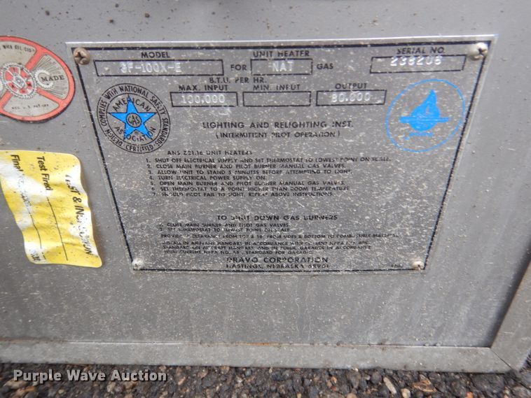 image for item GW9849 (9) propane heaters