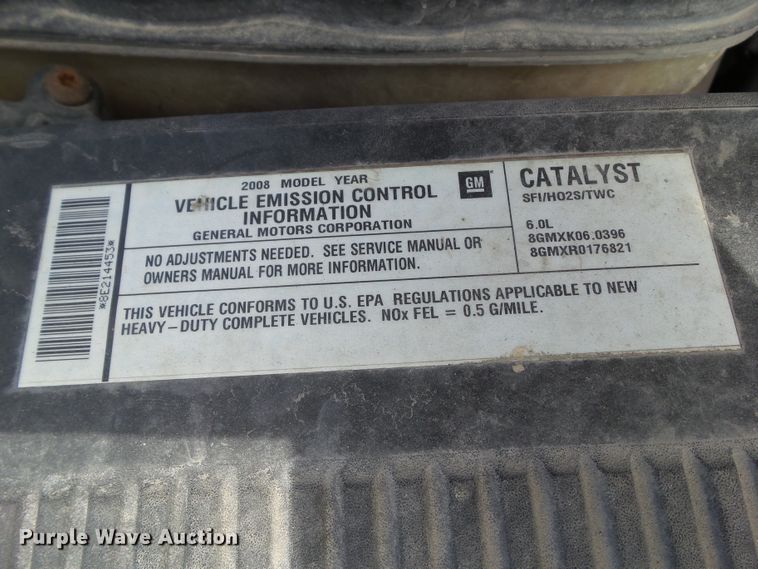 image for item GX9031 2008 Chevrolet Silverado 2500HD  Ext. Cab utility bed pickup truck