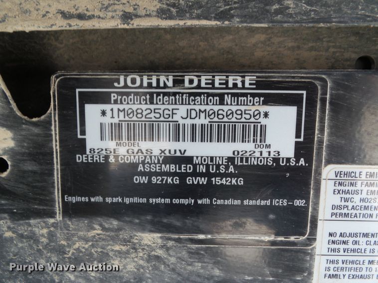 image for item GX9047 2013 John Deere Gator 825i S4 utility vehicle