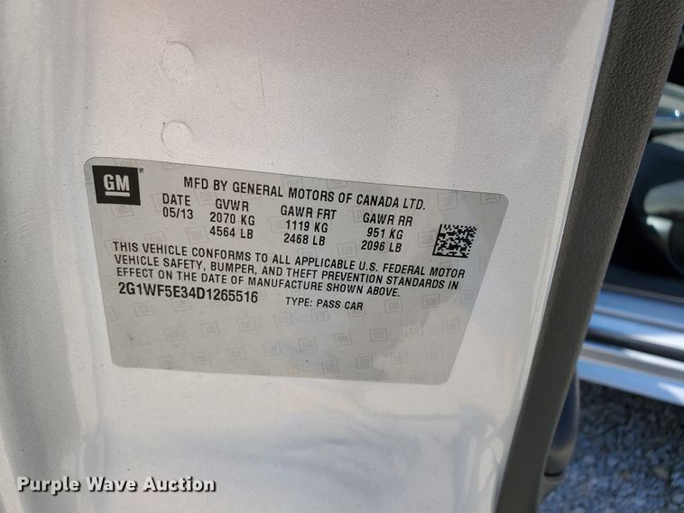 image for item GX9919 2013 Chevrolet Impala