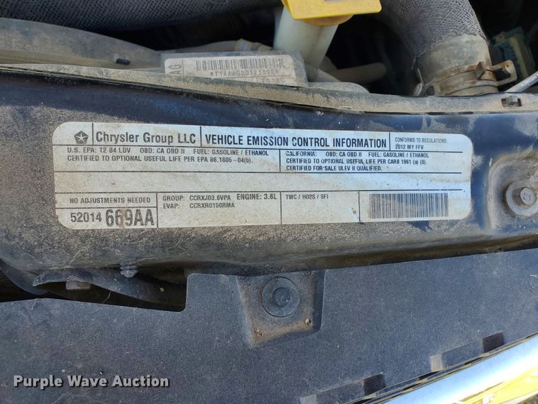 image for item GX9932 2012 Dodge Grand Caravan  van