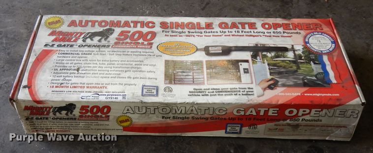 image for item GY9146 Mighty Mule 500 single automatic gate opener