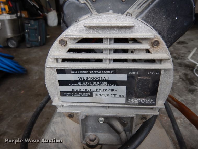 image for item GY9153 Campbell Hausfeld WL604003AJ air compressor