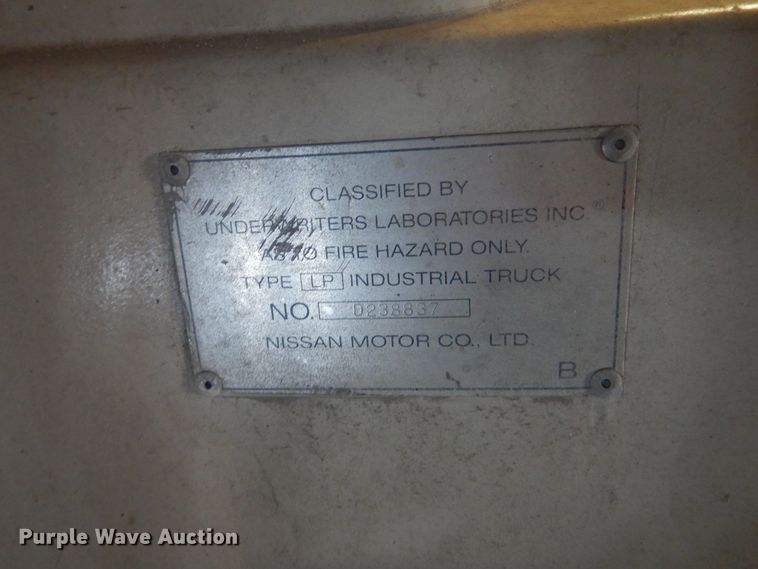 image for item GY9769 Nissan Optimum forklift