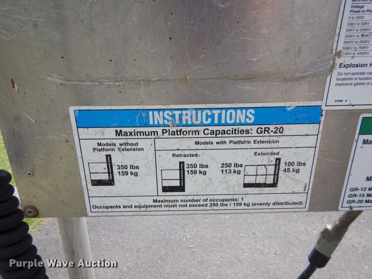 image for item HA9011 Genie GR20  vertical lift