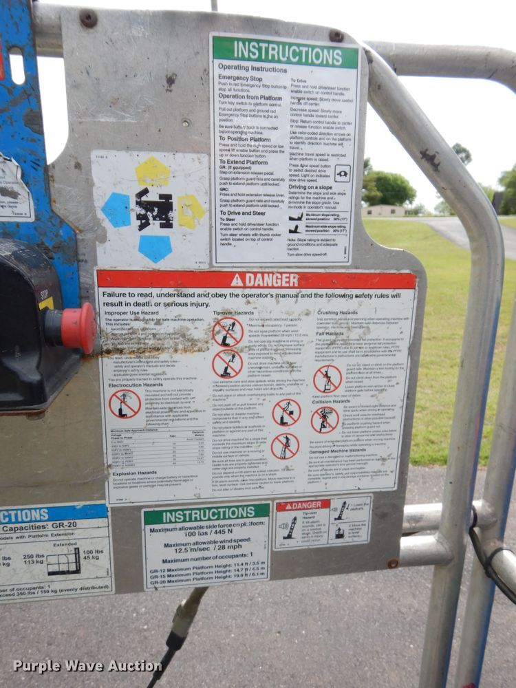 image for item HA9011 Genie GR20  vertical lift