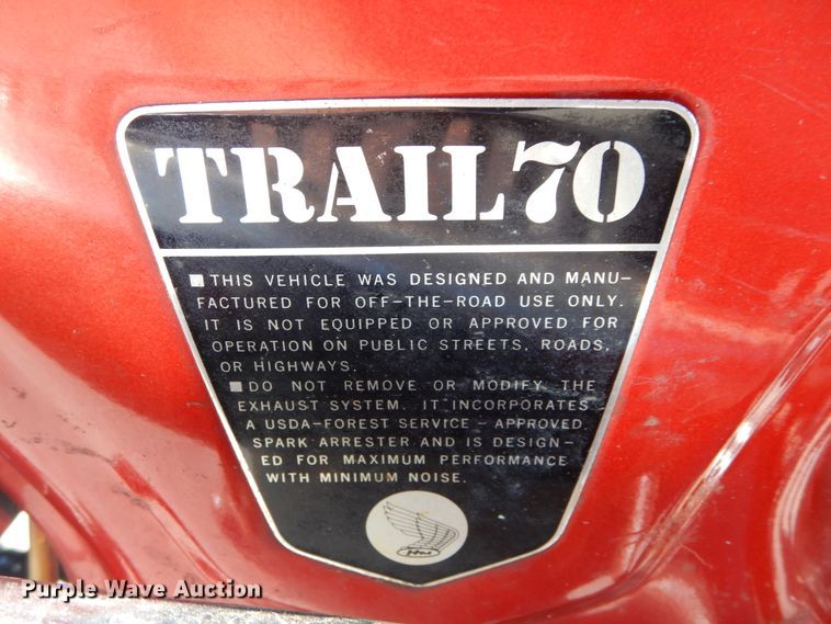 image for item HA9094 1970 Honda Trail 70