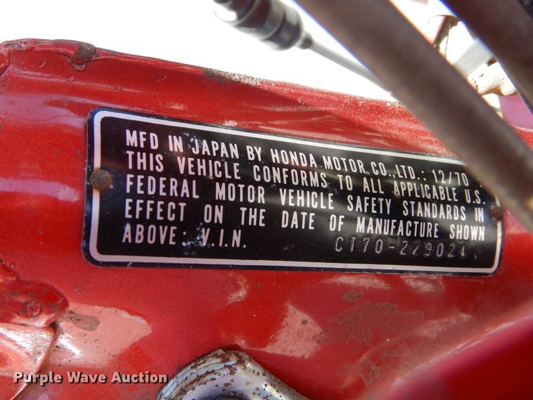 image for item HA9094 1970 Honda Trail 70