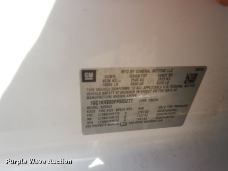 image for item HC9015 2015 Chevrolet Silverado 2500HD  Crew Cab pickup truck