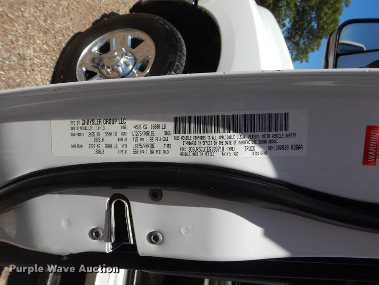 image for item HC9022 2014 Dodge Ram 2500HD  Crew Cab pickup truck