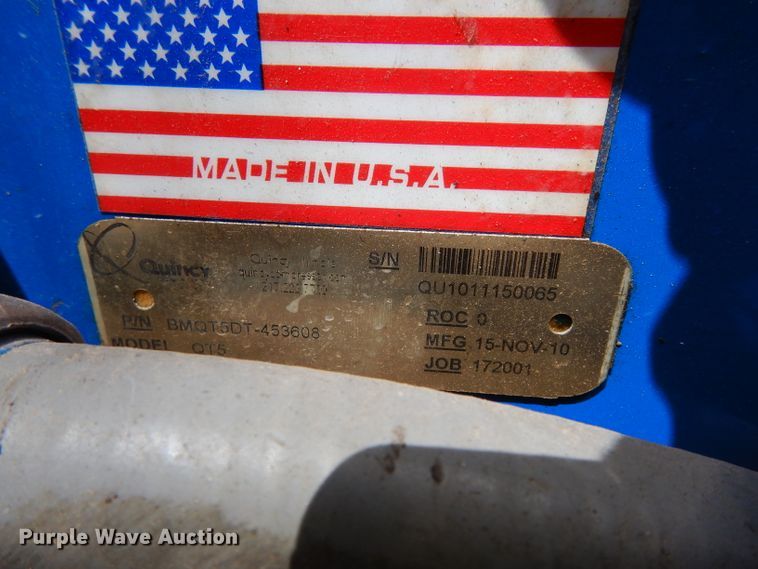 image for item HT9039 2015 Quincy QT5 air compressor