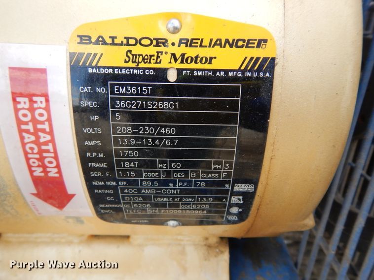 image for item HT9040 2015 Quincy QT5 air compressor