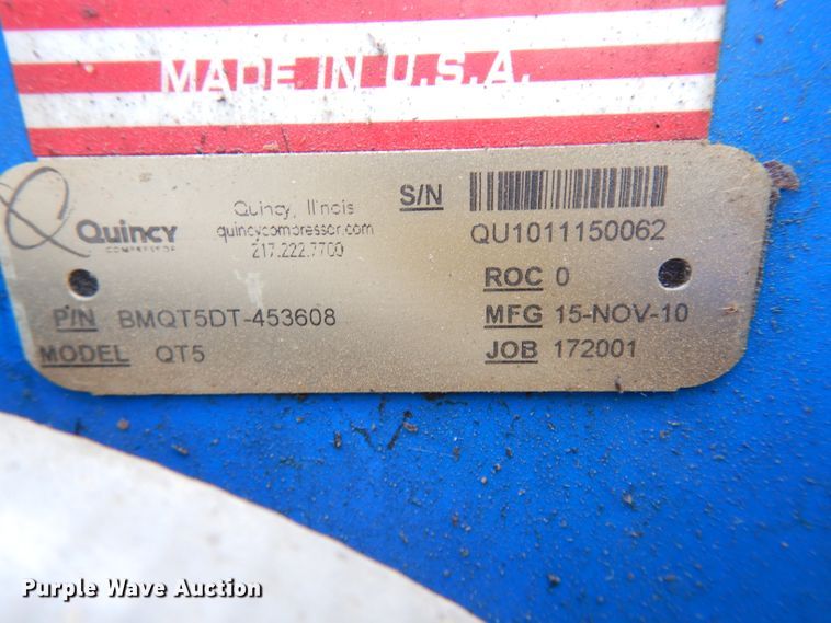 image for item HT9040 2015 Quincy QT5 air compressor