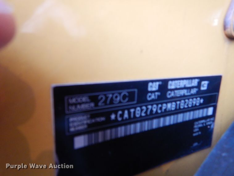 image for item DA8362 2011 Caterpillar 279C  tracked skid steer loader