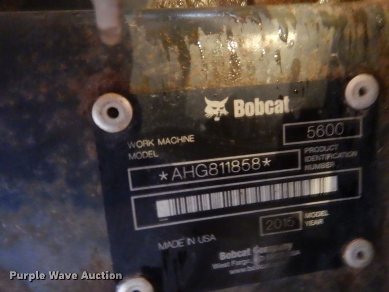 image for item DA8363 2015 Bobcat Toolcat 5600 utility vehicle