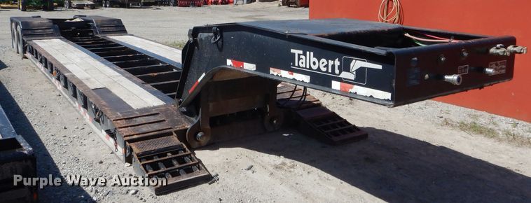 image for item DF3112 2001 Talbert TDW-355-HRG-1-T1 lowboy equipment trailer