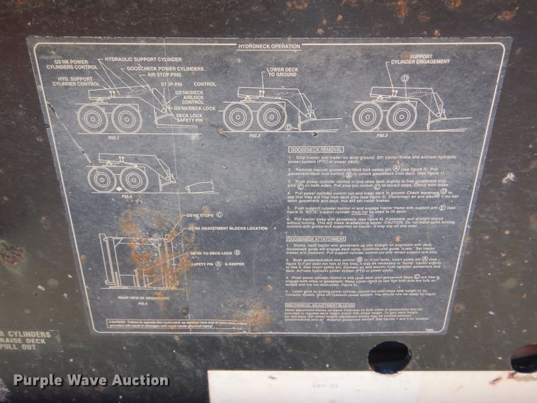 image for item DF3112 2001 Talbert TDW-355-HRG-1-T1 lowboy equipment trailer