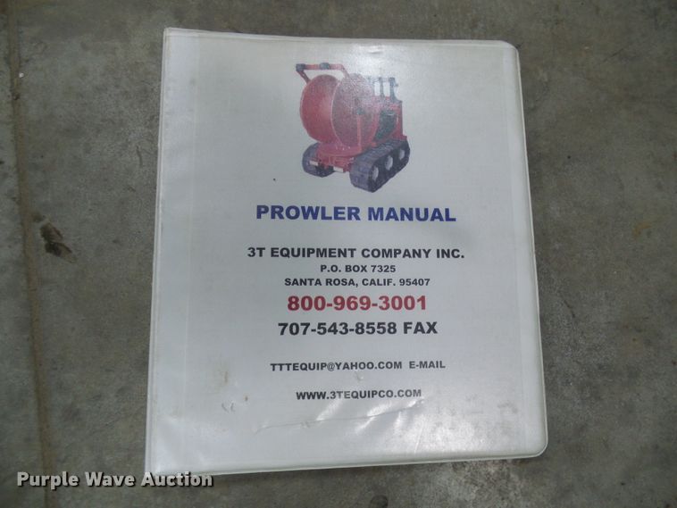 image for item DG5655 2011 3T Equipment Prowler sewer jetter