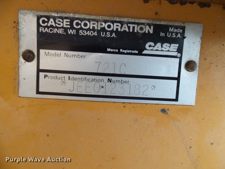 image for item DG5656 2000 Case 721C  wheel loader