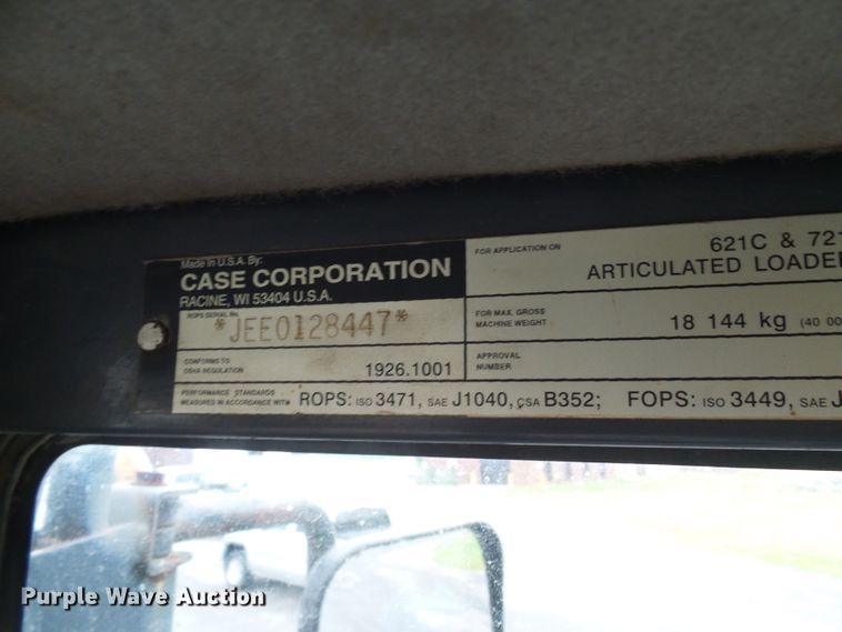 image for item DG5656 2000 Case 721C  wheel loader