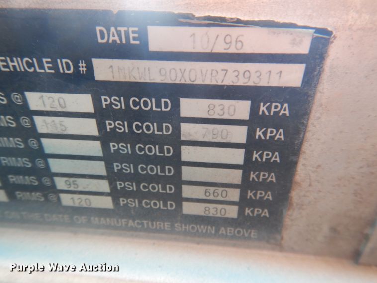 image for item DG5965 1997 Kenworth W900 dump truck