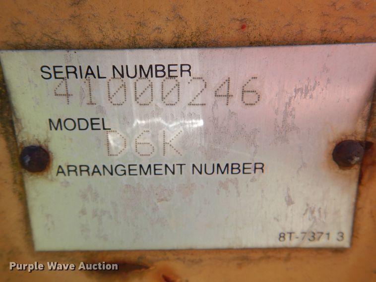 image for item DG8541 Caterpillar D6K six-way dozer blade