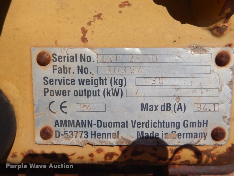 image for item DG8567 (2) plate compactors