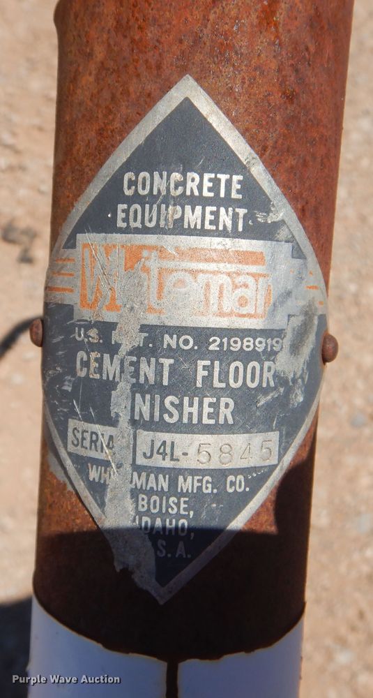 image for item DG8569 Whiteman power trowel