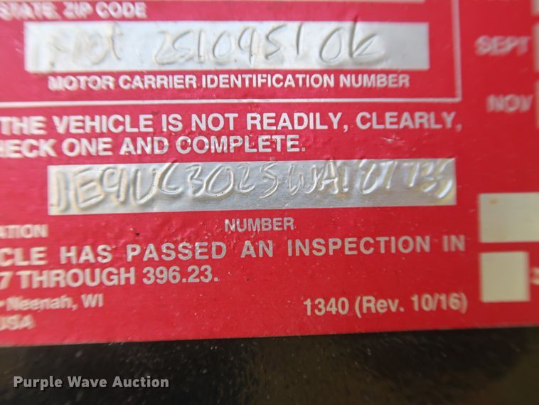 image for item DH0880 1998 Evaco tilt deck equipment trailer