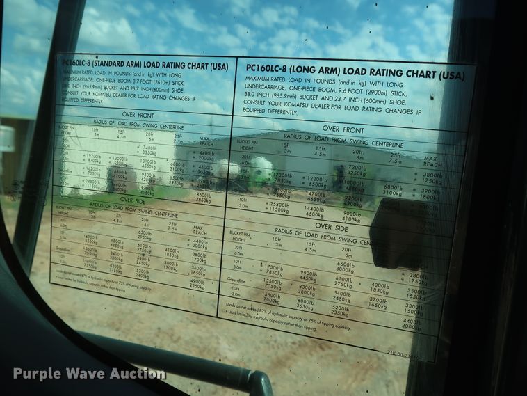 image for item DH0881 2008 Komatsu PC160LC-8 excavator