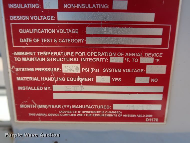 image for item DH0885 2011 Ford F550 Super Duty XL SuperCab bucket truck