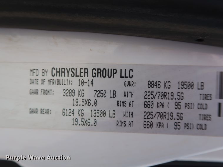 image for item DH0886 2015 Dodge Ram 5500HD bucket truck