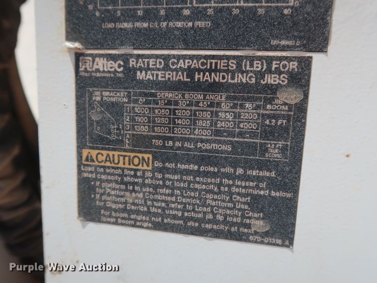 image for item DH0887 2008 Freightliner Business Class M2 digger derrick truck