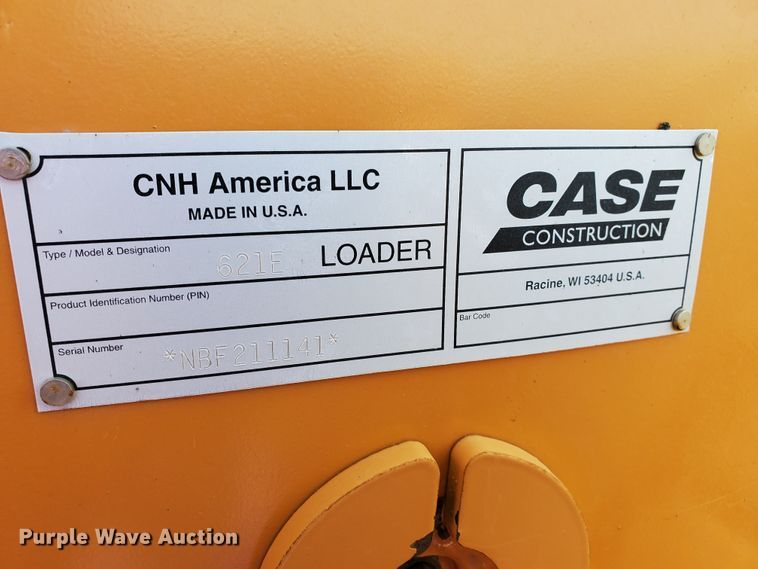 image for item DJ3122 2011 Case 621E XR  wheel loader