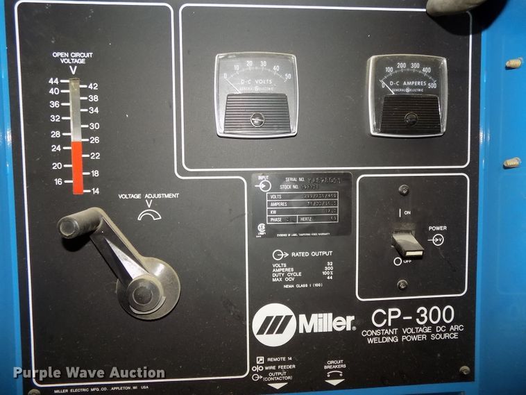 image for item DO9355 Miller CP300 DC arc welder