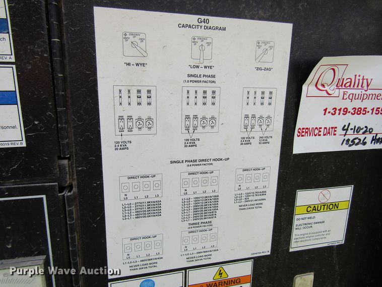 image for item FD9414 2008 Ingersoll Rand G40 generator