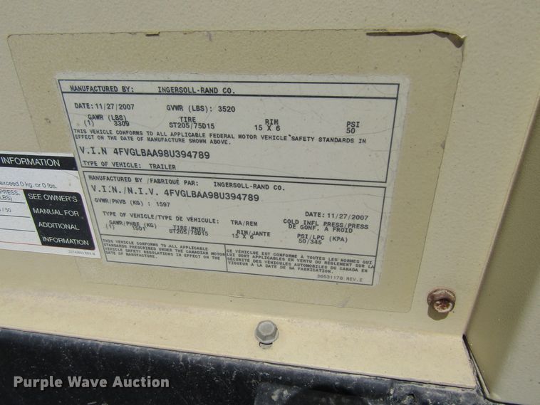 image for item FD9414 2008 Ingersoll Rand G40 generator