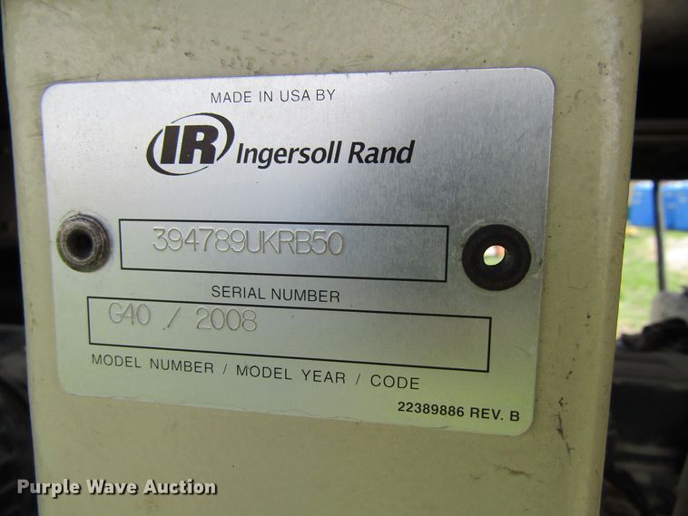 image for item FD9414 2008 Ingersoll Rand G40 generator