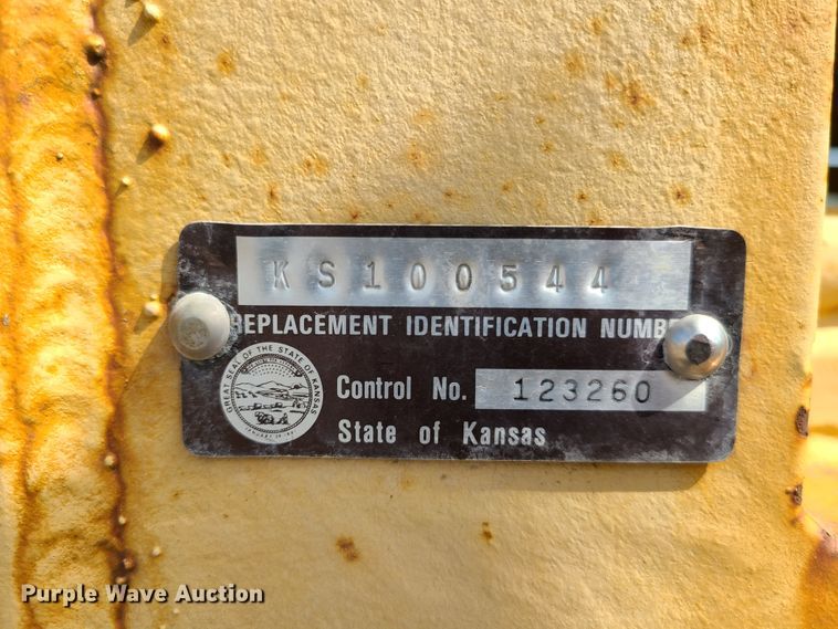 image for item FX9506 1984 Shop built pole trailer