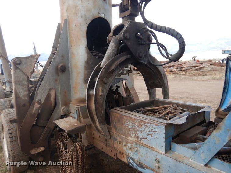 image for item GE9374 1994 Kenworth T800 log loader truck with trailer