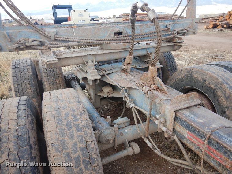 image for item GE9374 1994 Kenworth T800 log loader truck with trailer