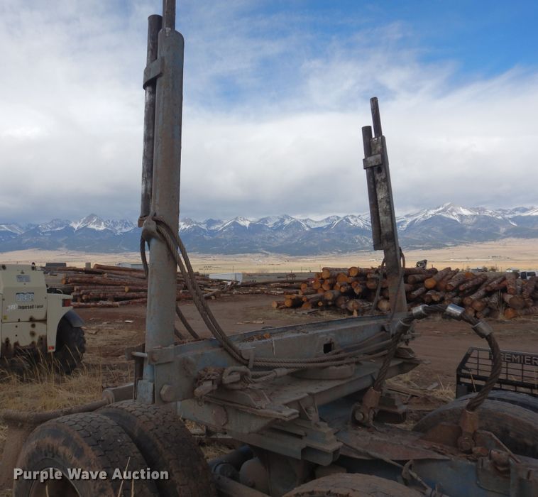 image for item GE9374 1994 Kenworth T800 log loader truck with trailer